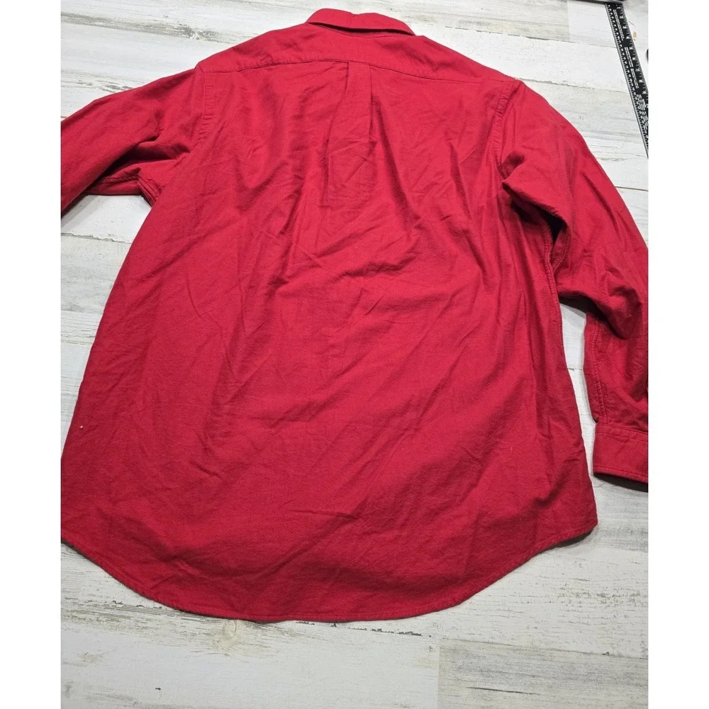 Polo Ralph Lauren Mens XL Red Cotton Button‎ Down Shirt Classic Fit 710769915004